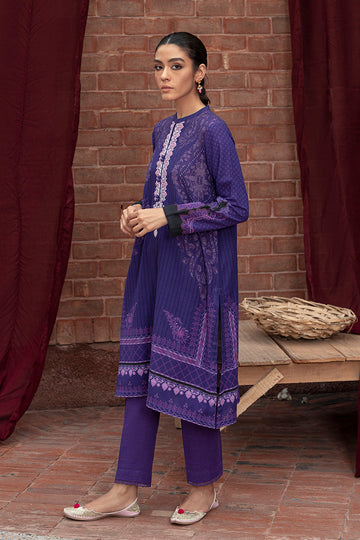 Cross Stitch Indigo Glam-2pc- Khaddar Suit Winter Edit 1 Khaddar Linen 2022 Online Shopping